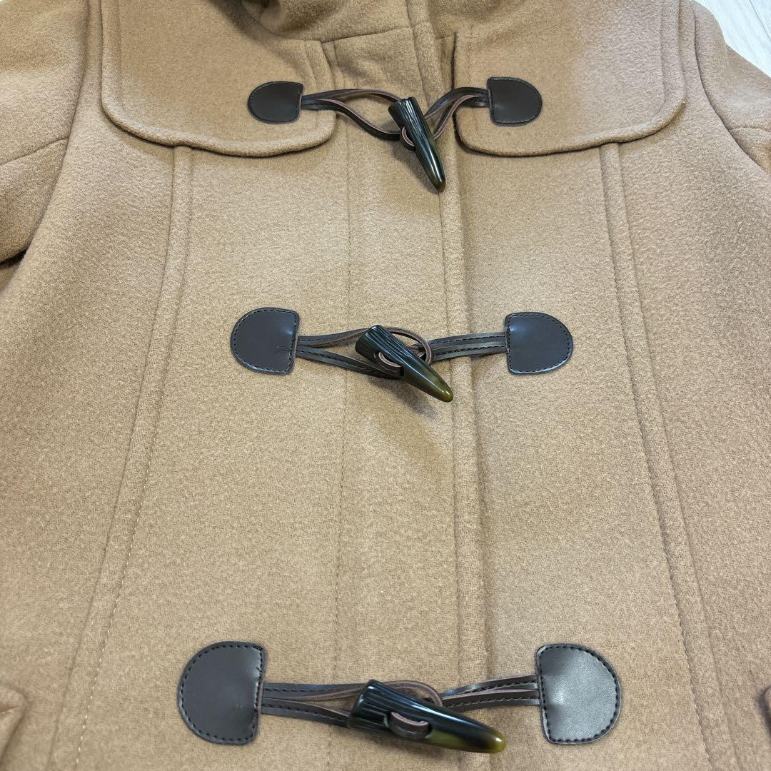 ブルーレーベルクレストブリッジ ダッフルコート 裏地チェック キャメル 38