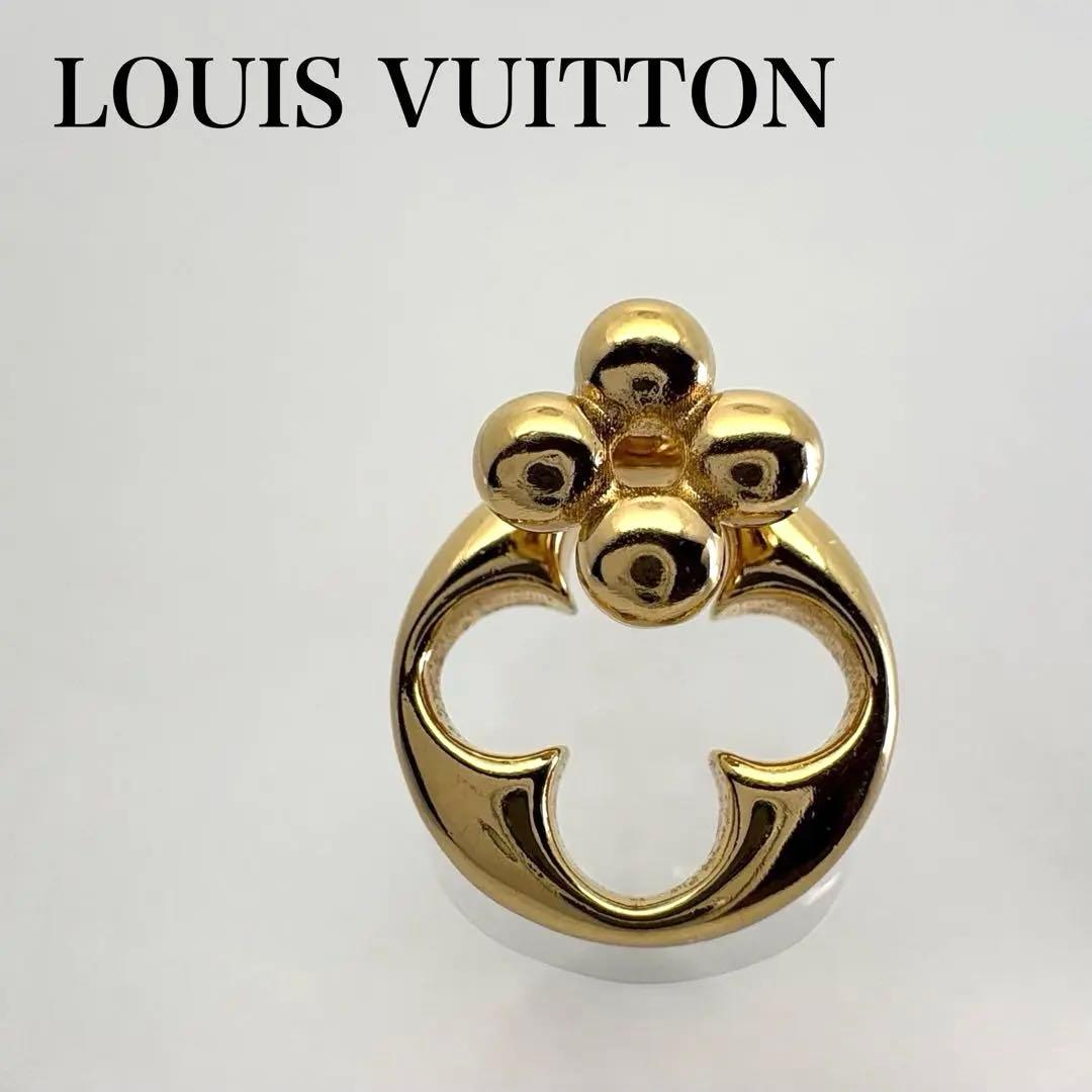 LOUIS VUITTON ピアス LVフラワーグラム ブックルドレイユ