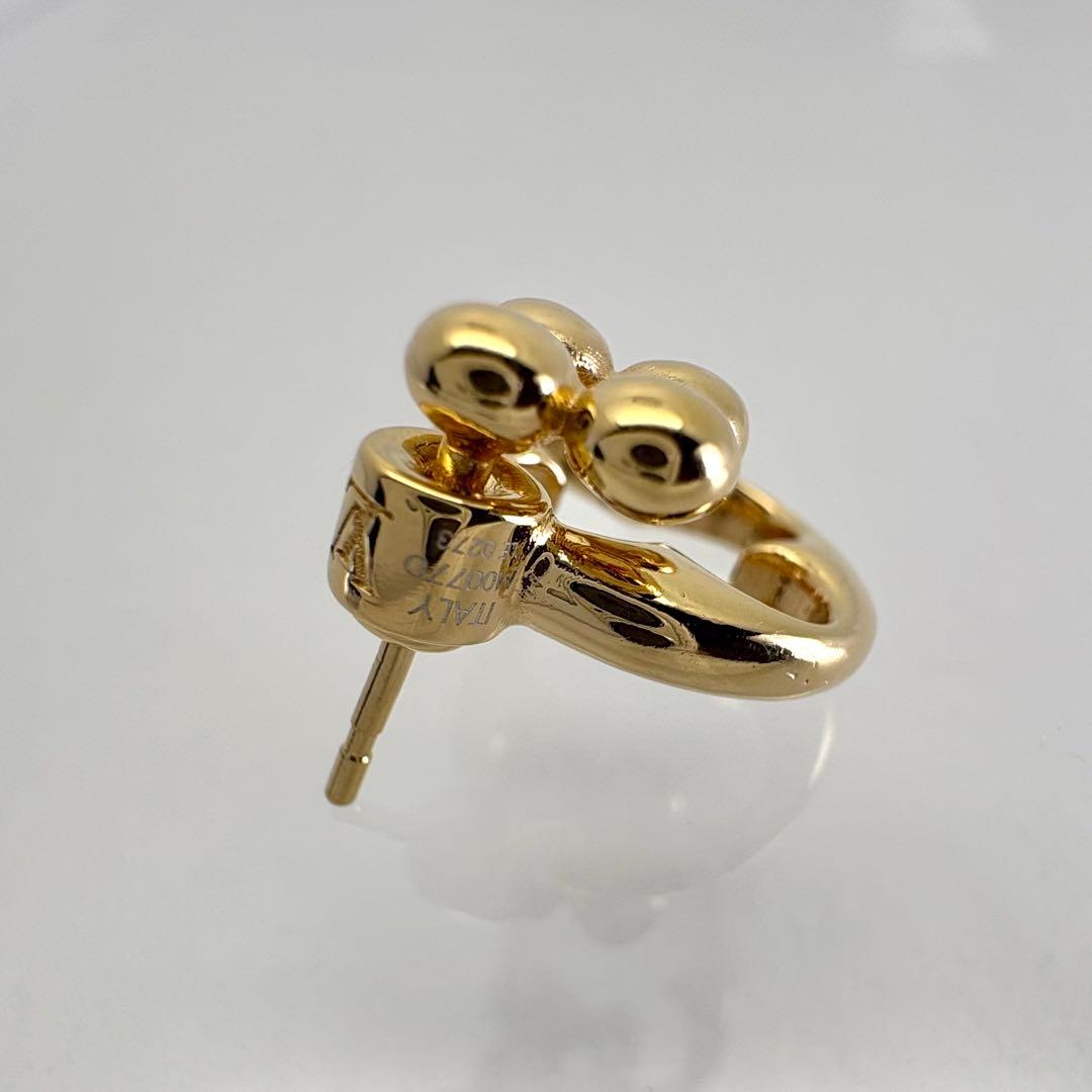 LOUIS VUITTON ピアス LVフラワーグラム ブックルドレイユ