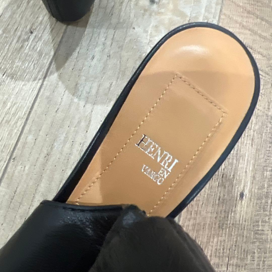 HENRI EN VARGO ポインテッドトゥ ヒールパンプス36