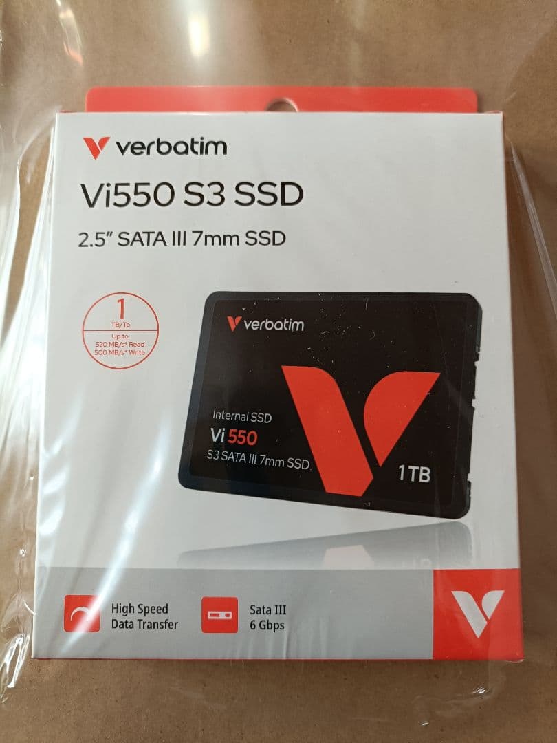 verbatim Vi550 S3 SSD 1TB 2.5インチ