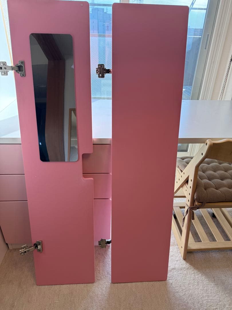 イケア STUVA ロフトベッド ピンク【3/8まで】