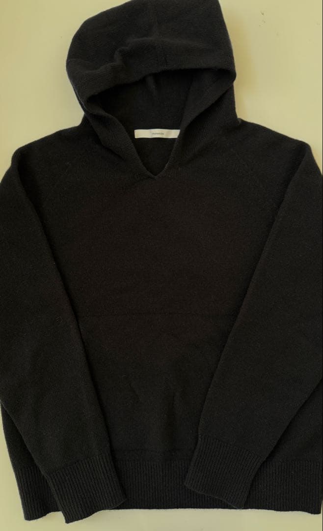 SALE FRAMEWORK 圧縮ウールフードプルオーバー　ネイビー