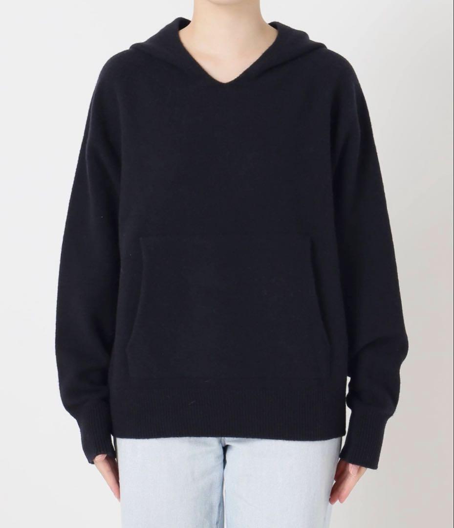 SALE FRAMEWORK 圧縮ウールフードプルオーバー　ネイビー