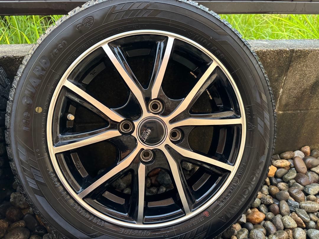 YOKOHAMAスタッドレスタイヤ 155/65R14 ホイール4本セット