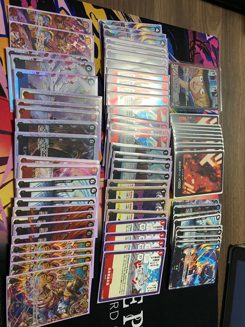 ワンピースカードゲーム　赤黒サボ　デッキ