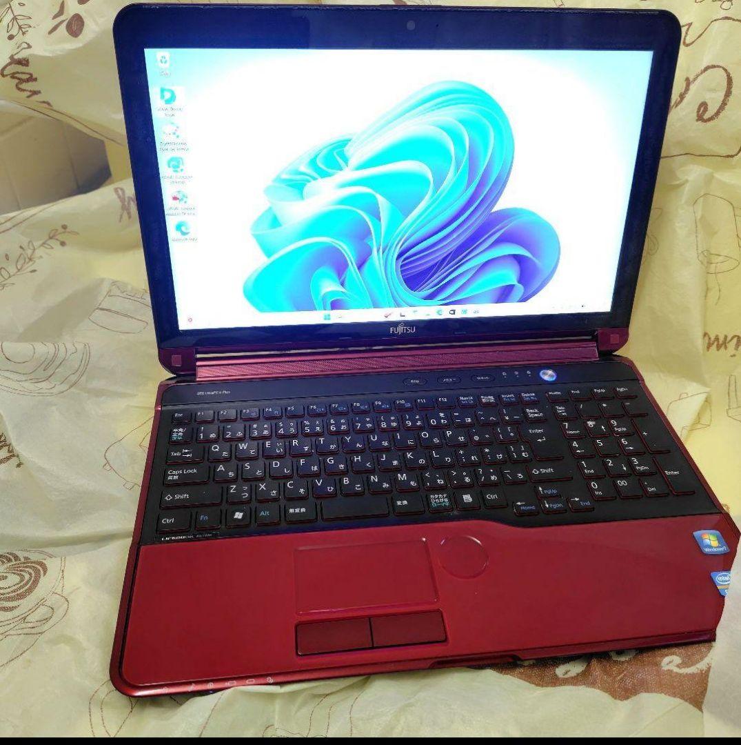 良品 Fujitsu■Win11 Corei7 SSD480GB Blu-ray