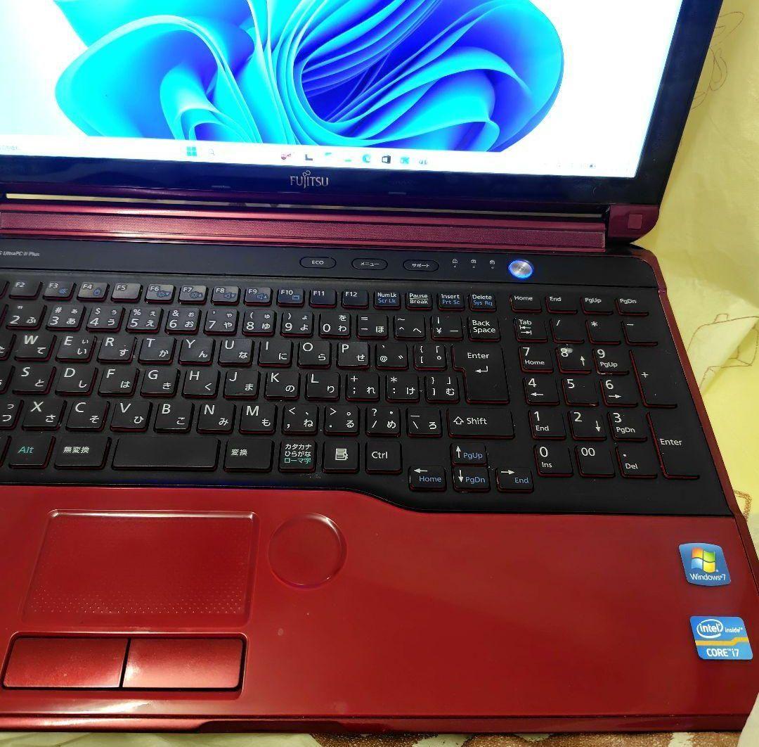 良品 Fujitsu■Win11 Corei7 SSD480GB Blu-ray