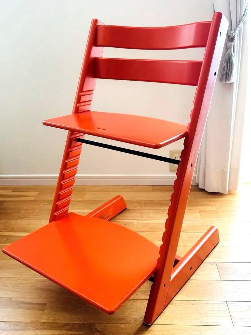 STOKKE ストッケ トリップトラップ ベビーチェア シリアル6 オレンジ色