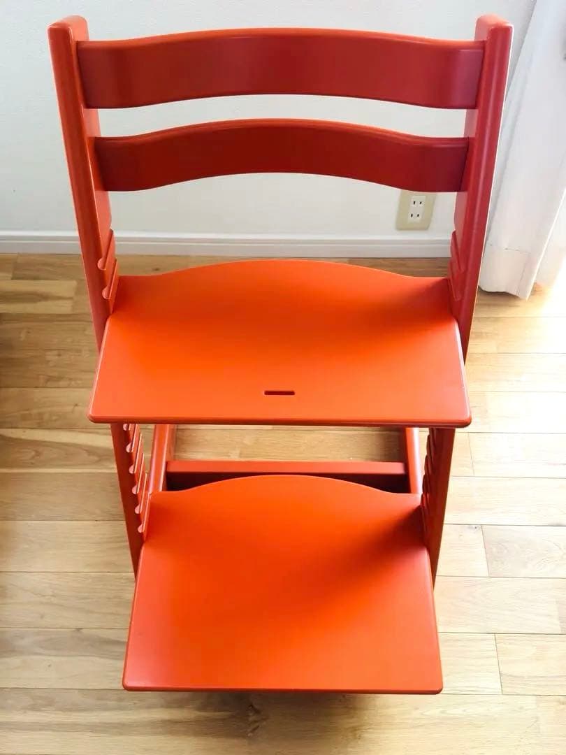 STOKKE ストッケ トリップトラップ ベビーチェア シリアル6 オレンジ色