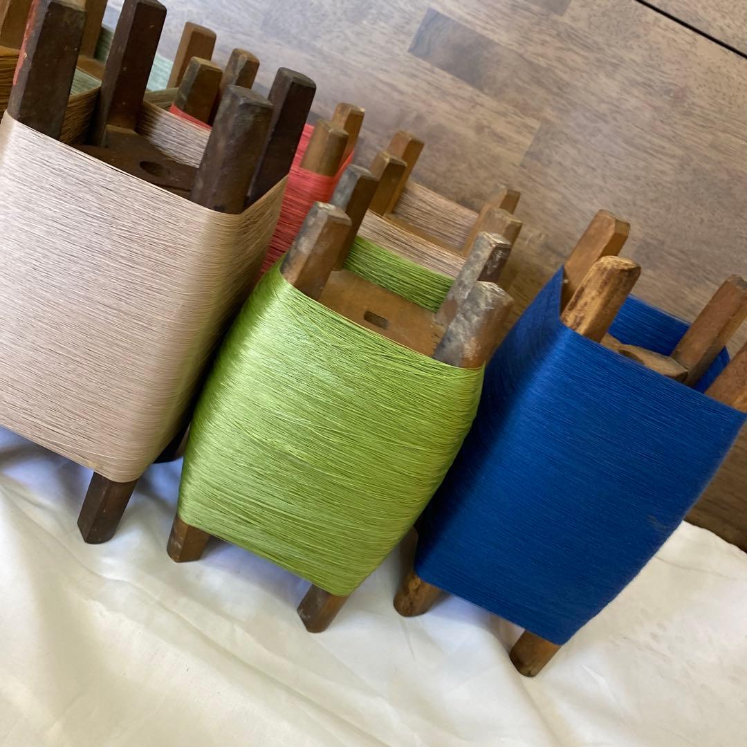 置物 木製 毛糸 当時物 昭和 レトロ モダン インテリア 小物 木製 糸巻き