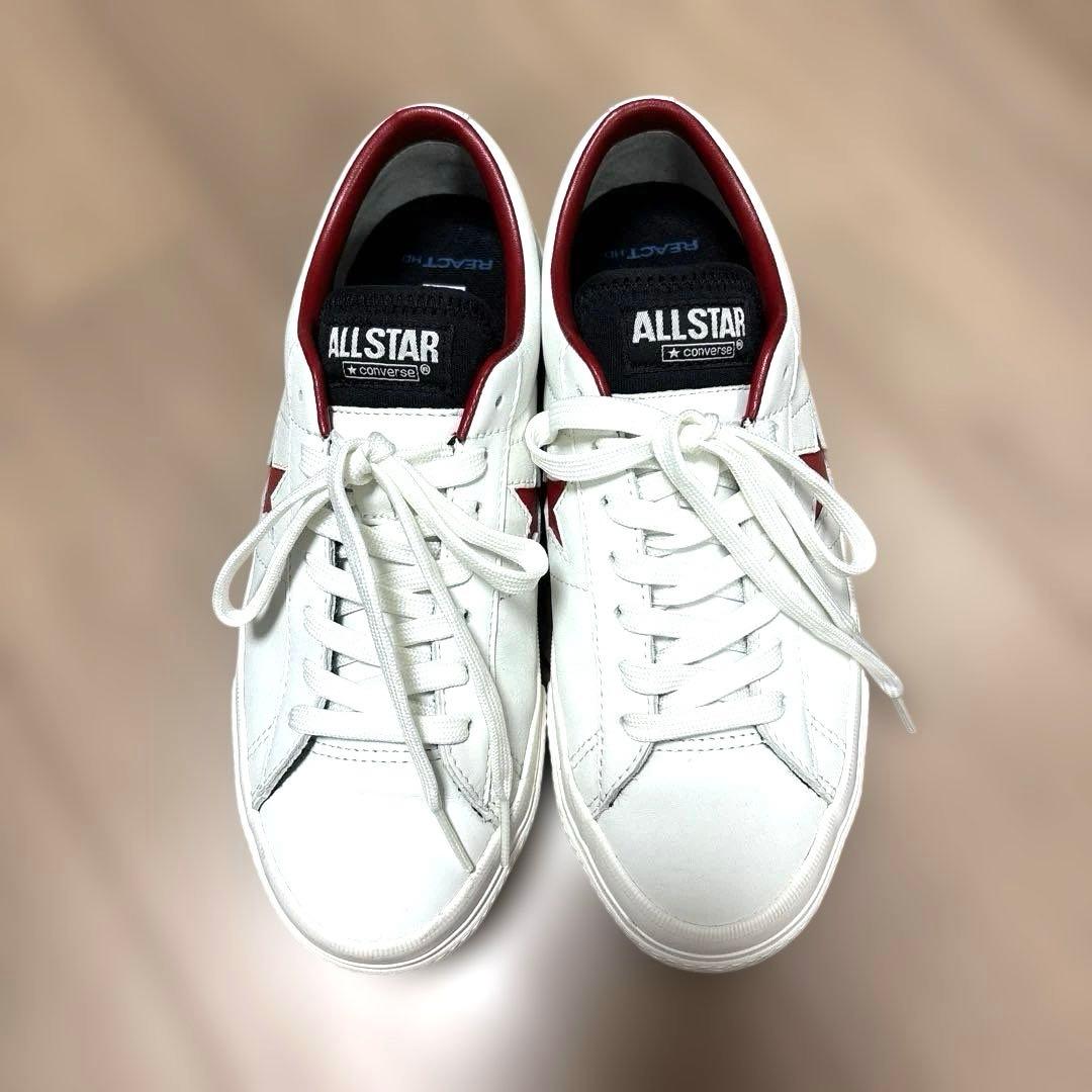 コンバースALL STAR ホワイト/レッド ゴルフシューズ