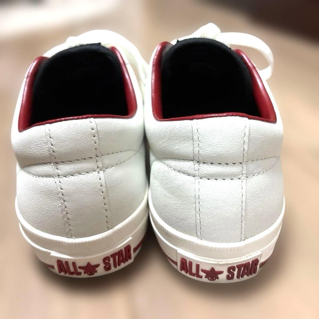 コンバースALL STAR ホワイト/レッド ゴルフシューズ