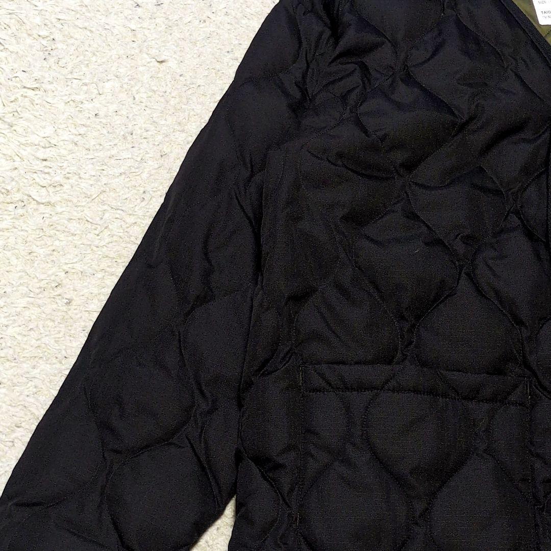 TAION キルティング ダウンコート ミリタリー サイドスリット