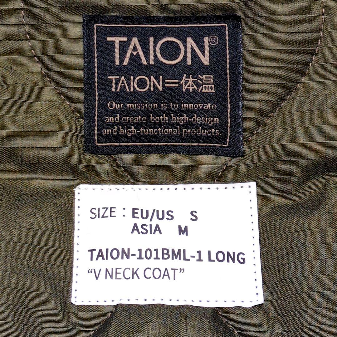 TAION キルティング ダウンコート ミリタリー サイドスリット