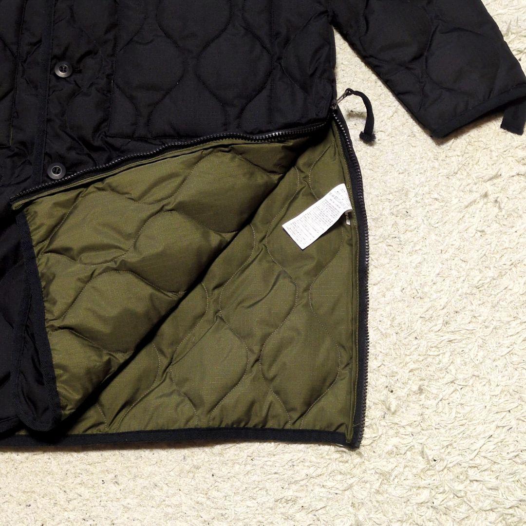 TAION キルティング ダウンコート ミリタリー サイドスリット