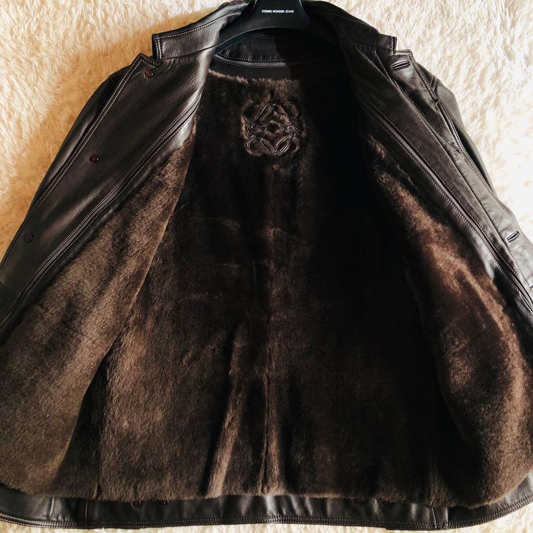希少モデル✨専用　ロエベ ナッパレザージャケット 羊革 ライナー ブラウン 50
