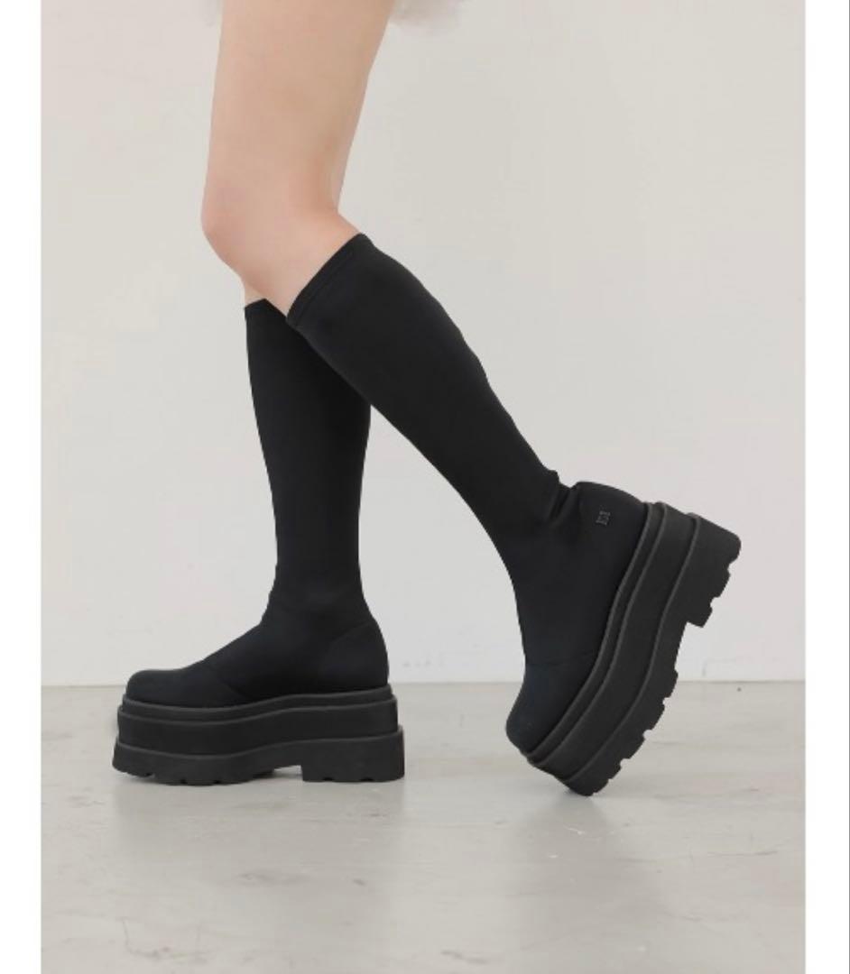 箱無しウルトラストレッチフラットブーツ Darich ダーリッチ