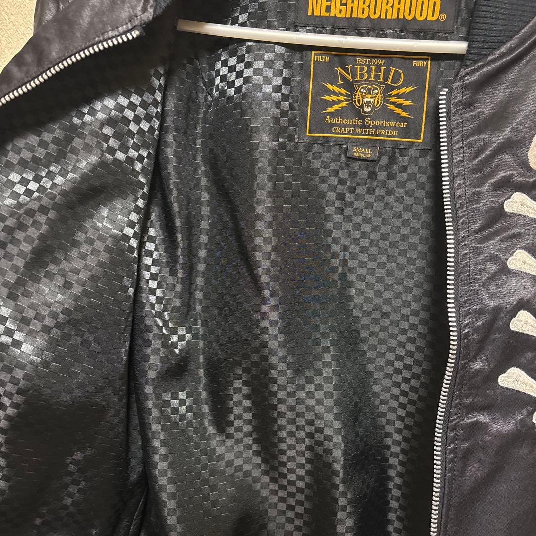 NEIGHBORHOOD スカル刺繍 スカジャン S