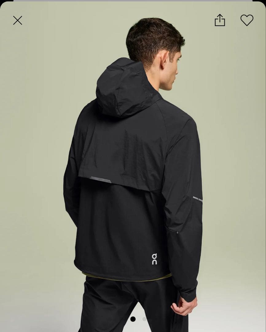 【新品未使用】On Core Jacket Black Sサイズ
