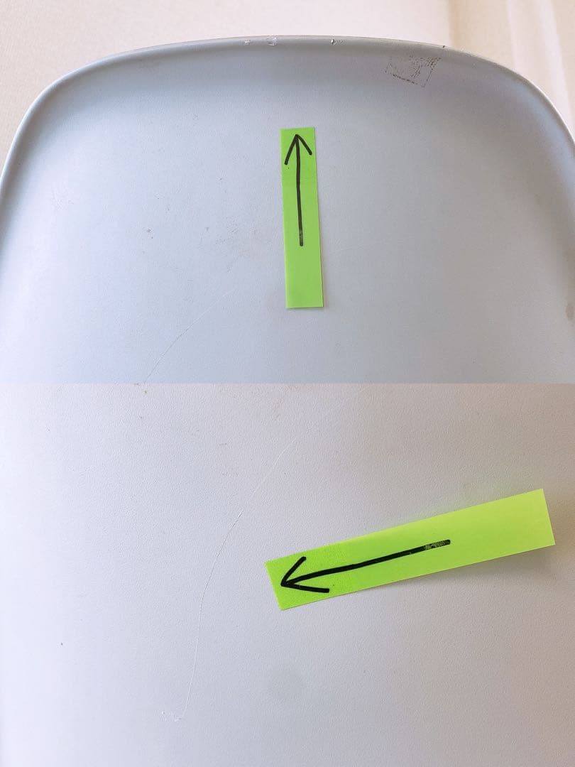 ②Eames サイドシェルチェア DSR Vitra製 エッフェル イームズ薄灰