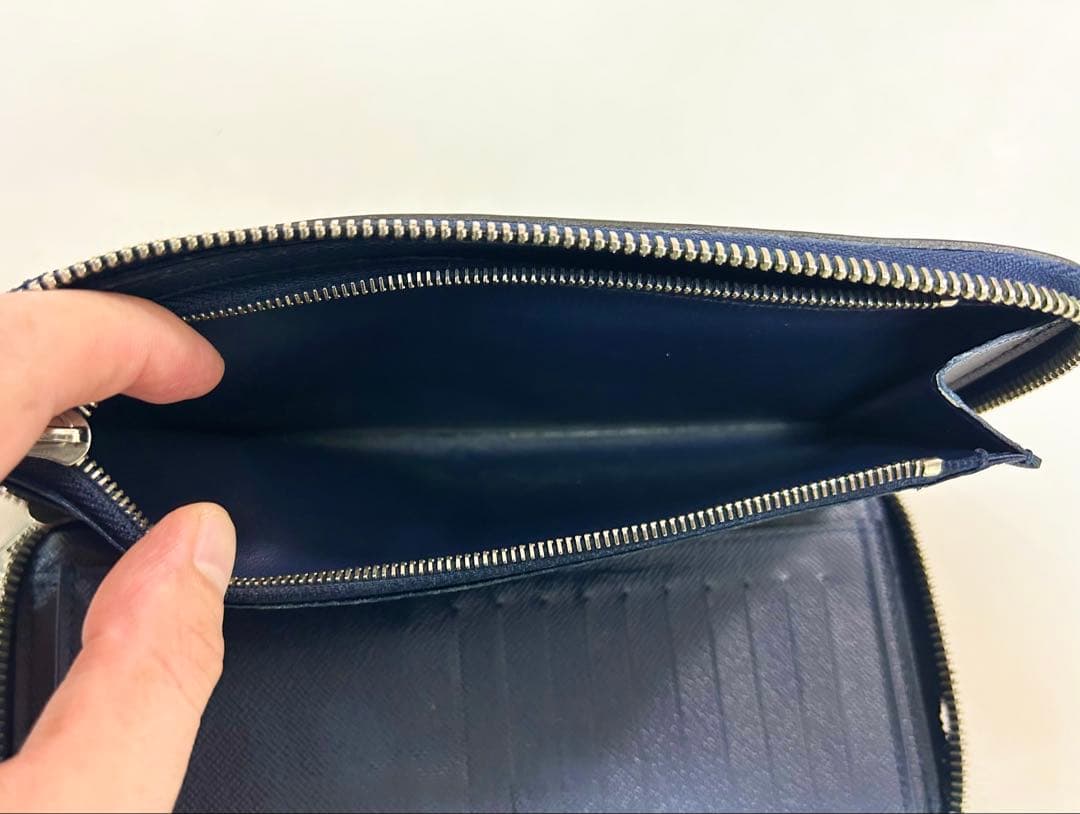 【LouisVuitton】正規品ジッピー・ウォレット　エピ　ブルーマリーヌ紺