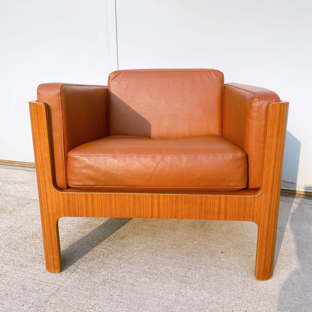 天童木工Haco チェア③ ソファ 1人掛け 本革 レザー 椅子 アームチェア