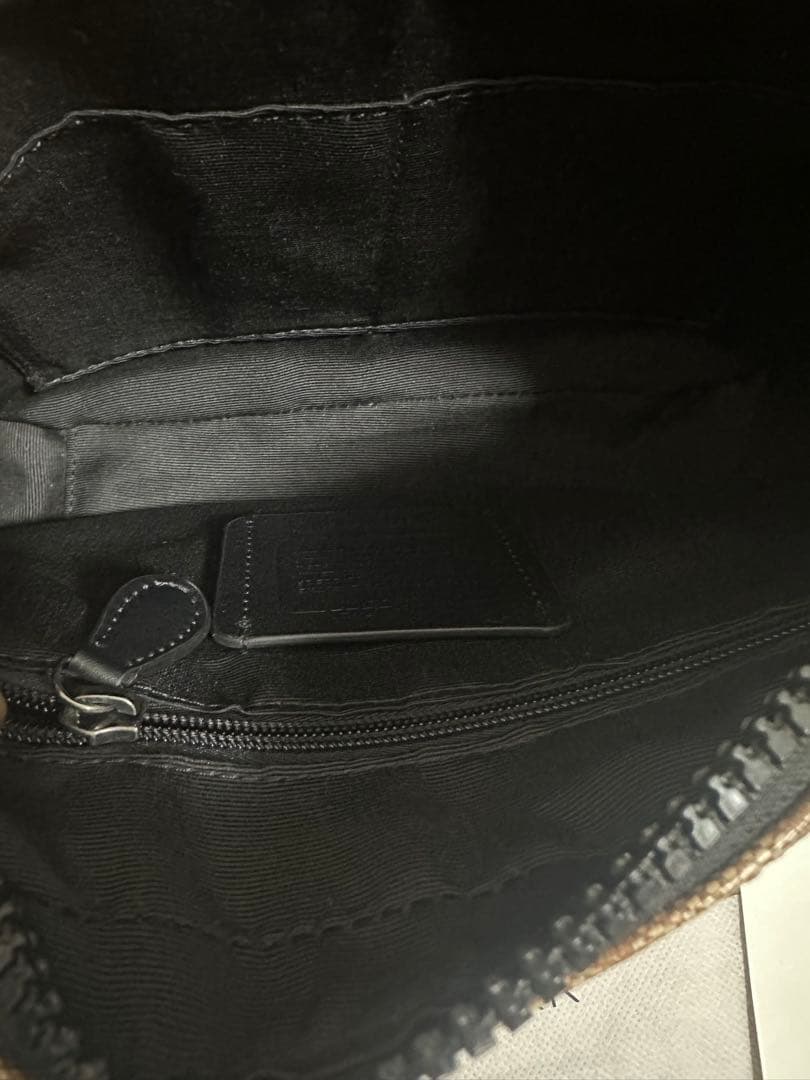 COACH ショルダーバッグ ネイビー/イエロー