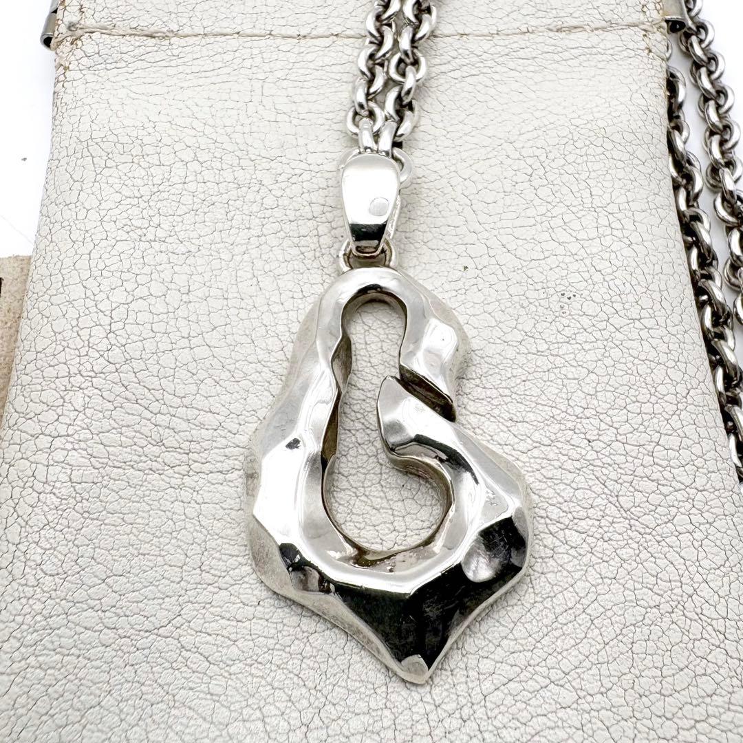 ガルニ 10周年 クロッケリー ビッグロゴ ネックレス 希少 美品