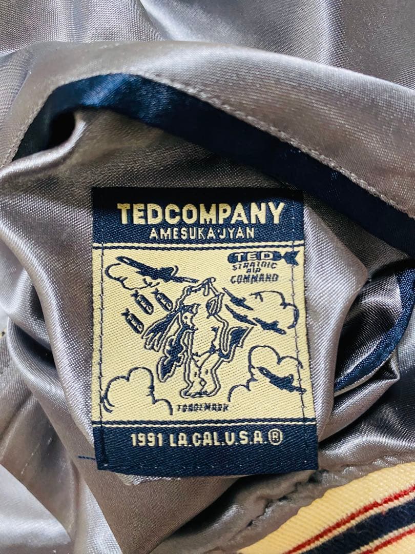 TEDMAN スカジャン ２面用 日本限定 別珍 サテン 鯉と波 unisex