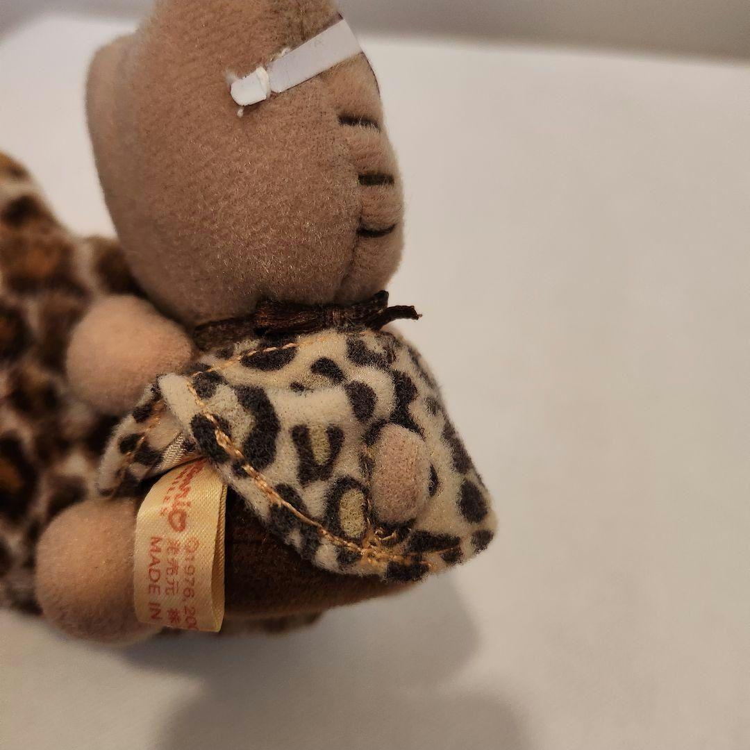 2002年製 ハローキティ ガングロ ヒョウ柄 携帯電話ホルダー カー用品