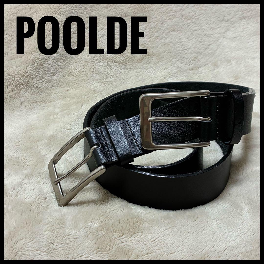 【美品】POOLDE Double Take Belt 本革ベルト カウレザー