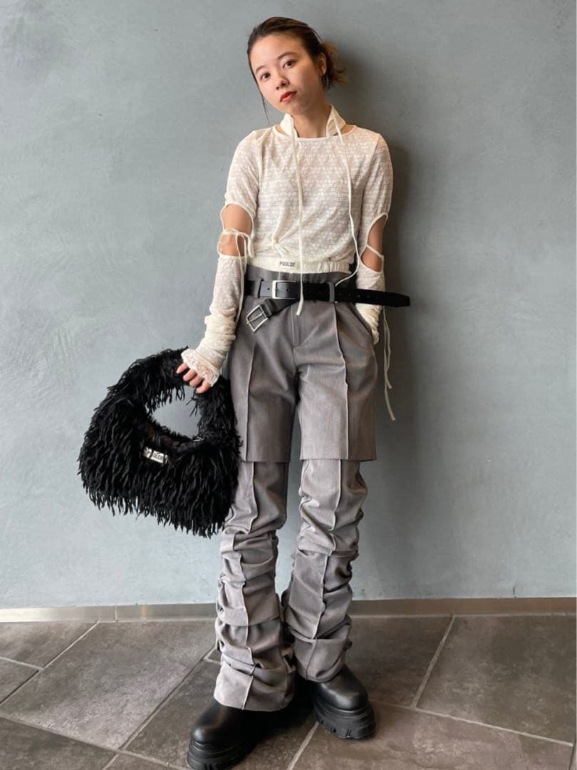 【美品】POOLDE Double Take Belt 本革ベルト カウレザー