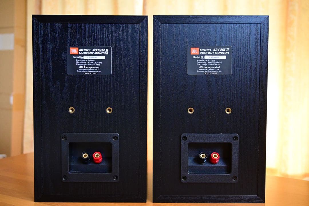 【美品】JBL 4312MⅡ コンパクトモニタースピーカー　ブラック　取説付き