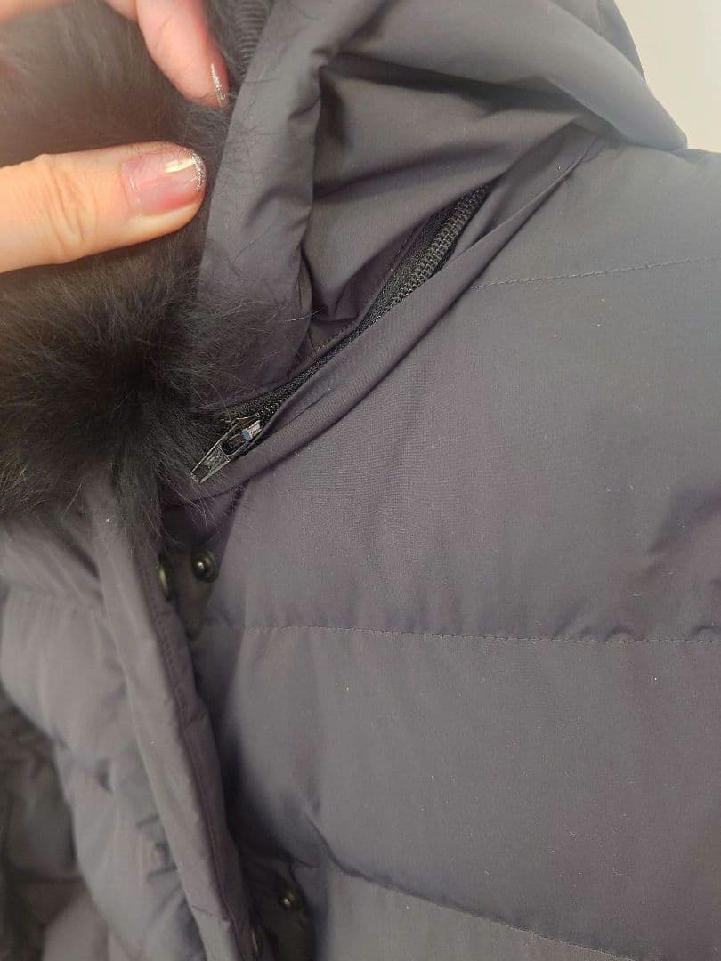 美品UNTITLED ファー付ロングダウンコート撥水／洗える／2024.12購入