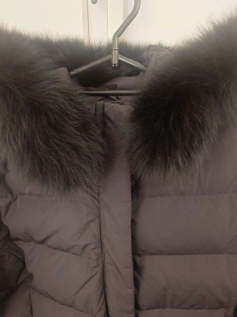 美品UNTITLED ファー付ロングダウンコート撥水／洗える／2024.12購入