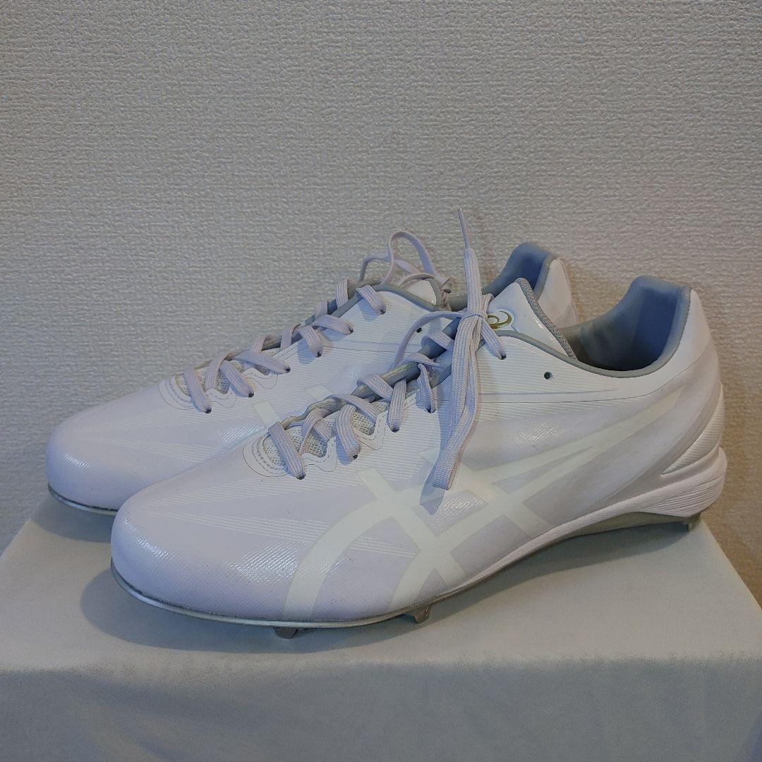 ASICS　野球　スパイク　28.0センチ ホワイト　高校野球対応