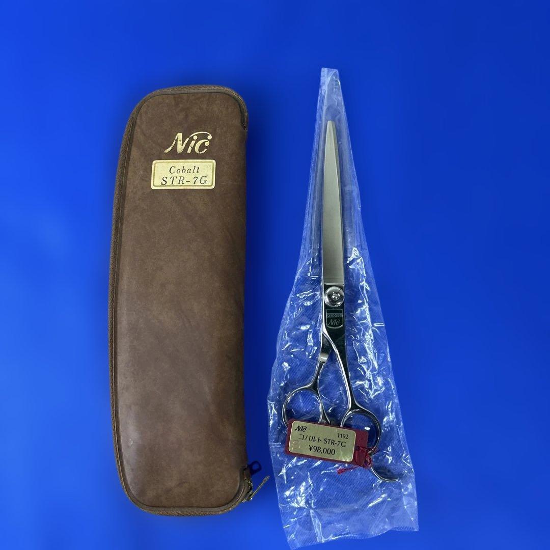 【希少・未使用】床屋 シザー　Cobalt STR-7G 理容鋏
