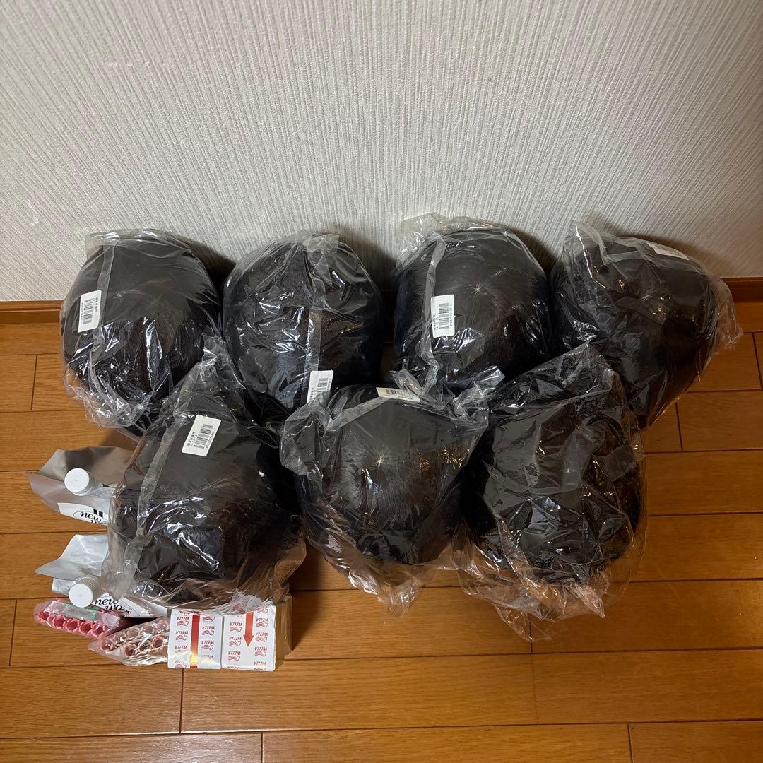 【７体セット】美容師国家試験カットウィッグ