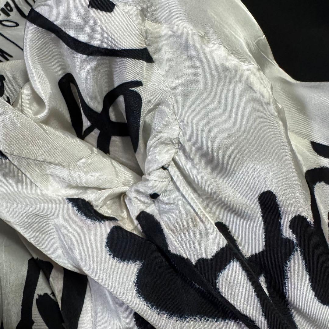 D&G ブラック ブレザー ワイドパンツ セット 裏地派手 プリント 38