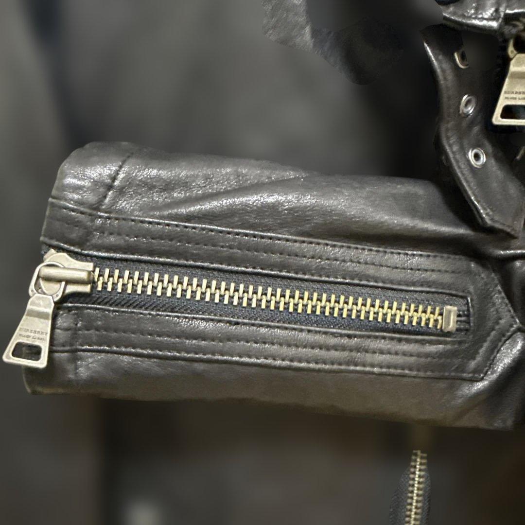 BURBERRY BLACK LABEL レザーライダース