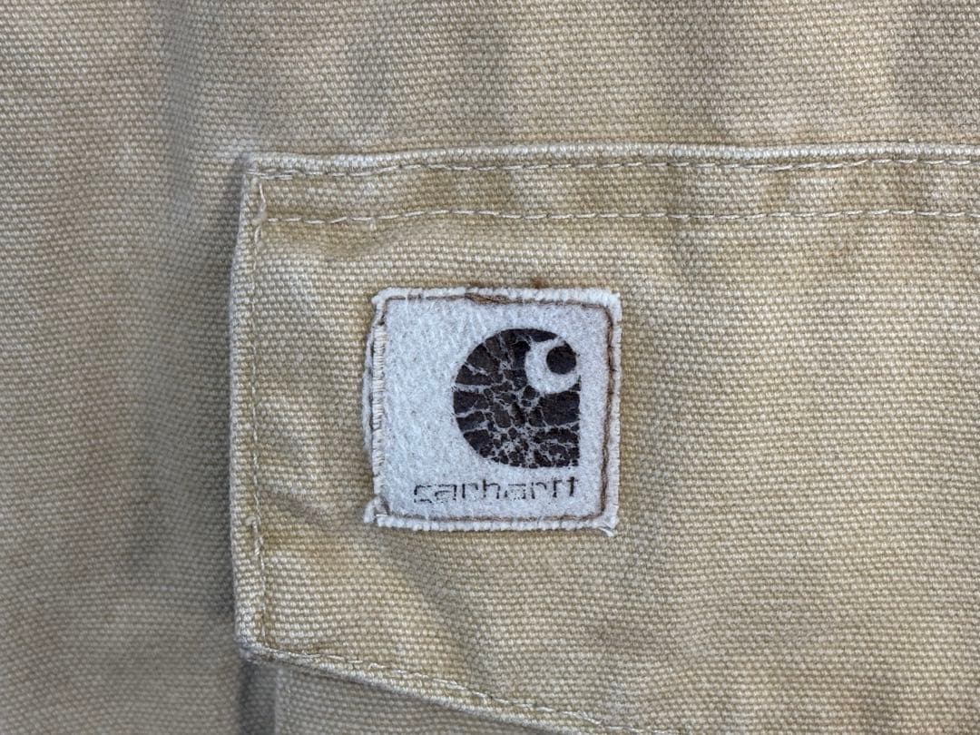 Carhartt ベージュジャケット　カバーオール　裏地ブランケット　2XL程度