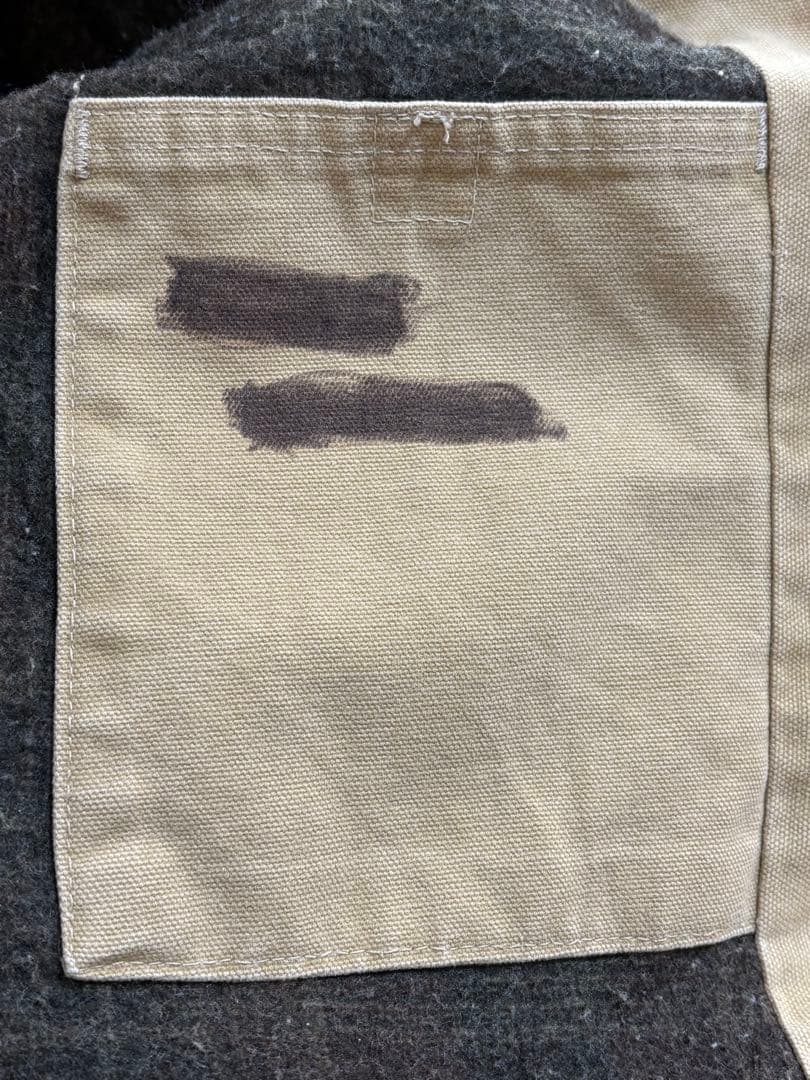 Carhartt ベージュジャケット　カバーオール　裏地ブランケット　2XL程度