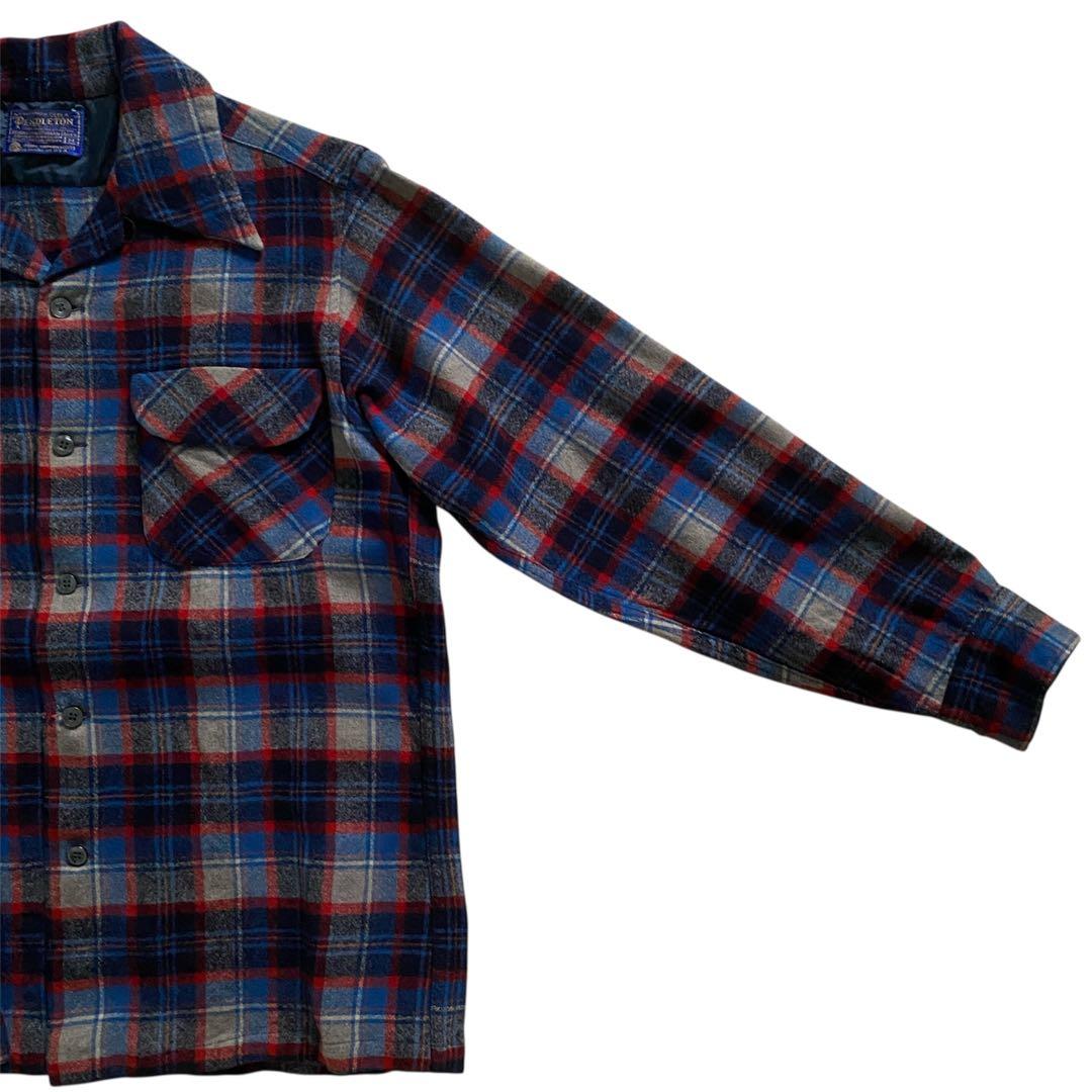 t*1様 ち*ん様 PENDLETON 70s M ボードシャツ　オープンカラー
