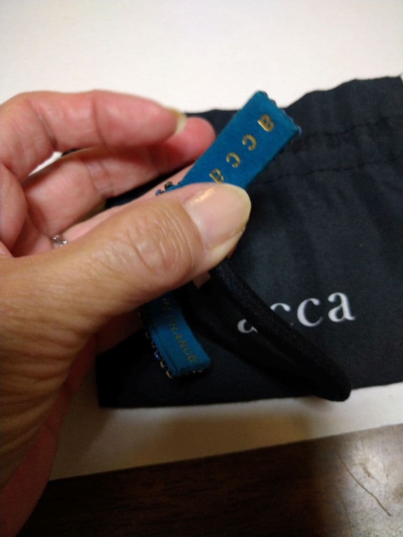 acca ストーン装飾 ヘアゴム