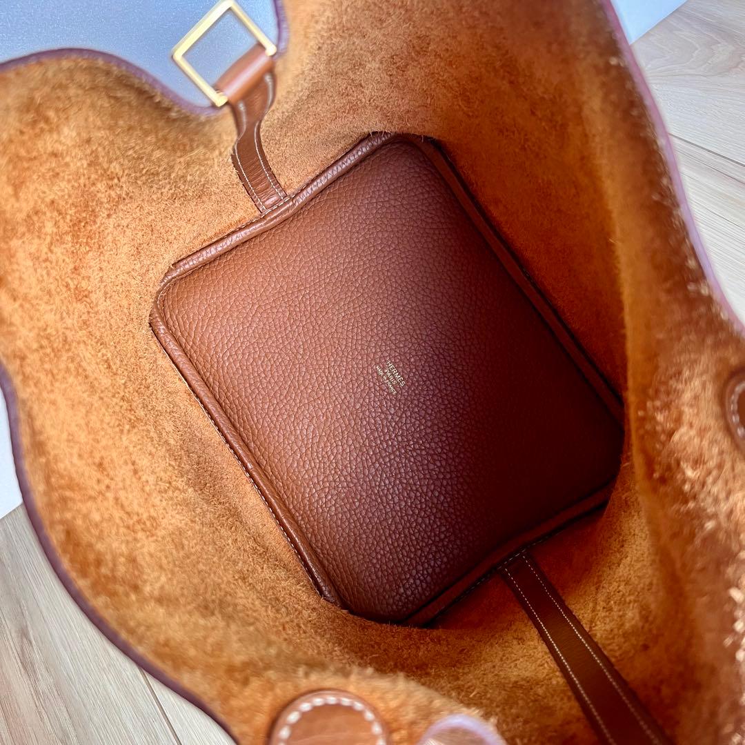 のあ！HERMES エルメス　ピコタンロック　MM ブラウン　C刻印