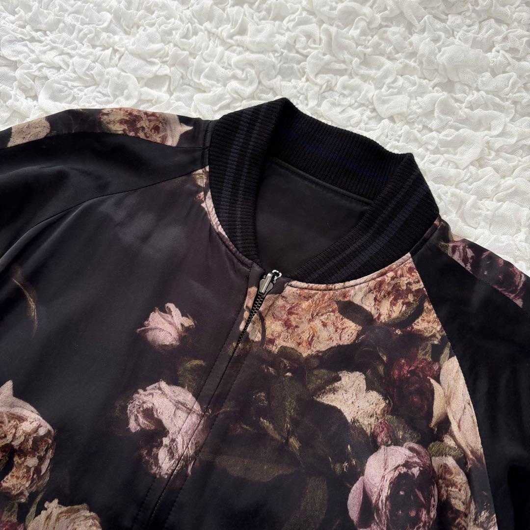 LADMUSICIAN リバーシブルブルゾン 名作薔薇柄 44