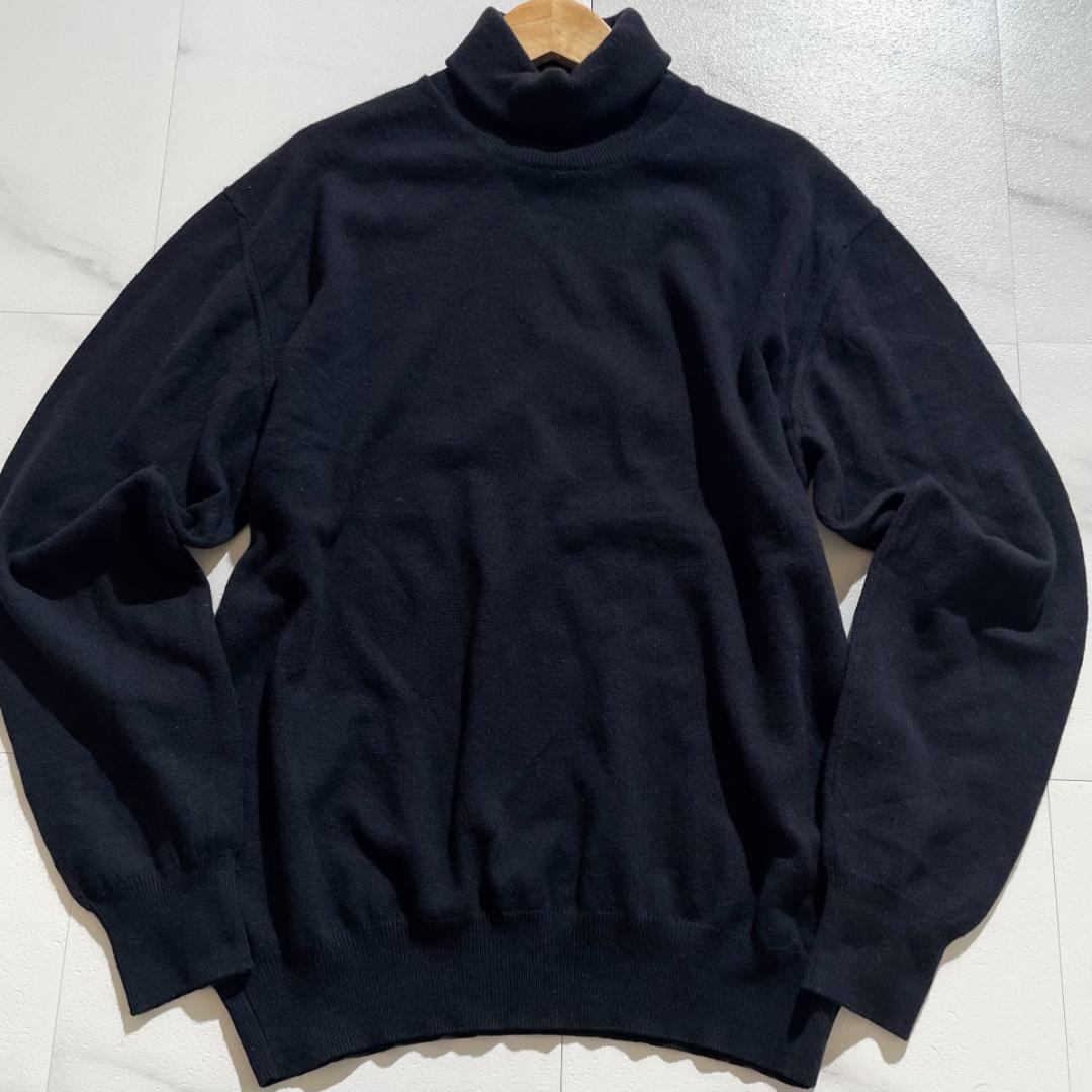 【美品/カシミヤ100%/L】ロロピアーナ タートルネック セーター