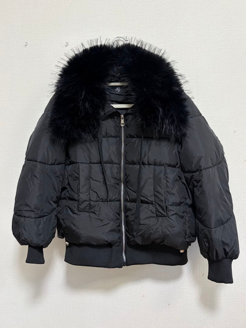 新品　EMMY ビッグカラーファータッチブルゾン