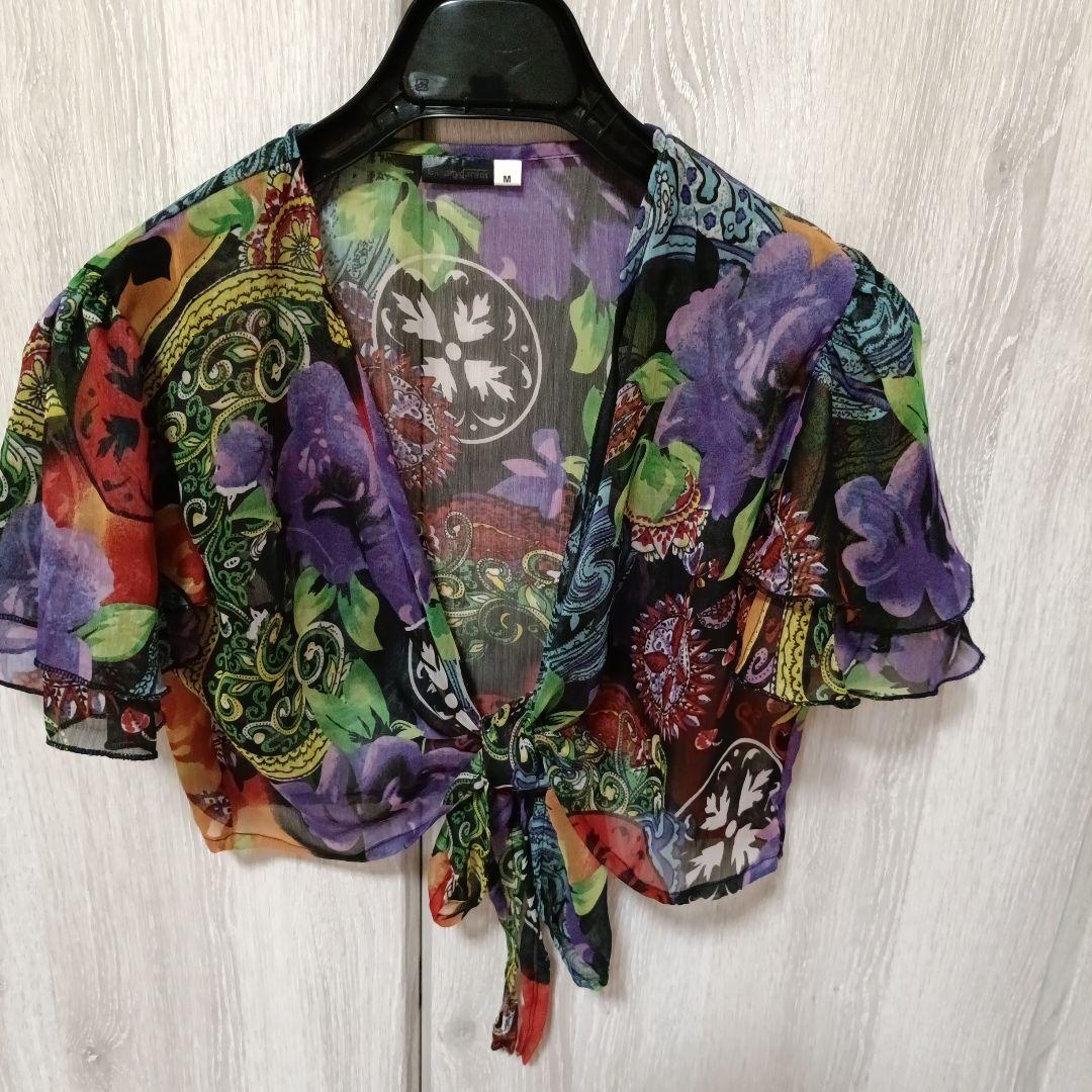 25ヤードベリーダンス セットアップ 紫と多色３点セット